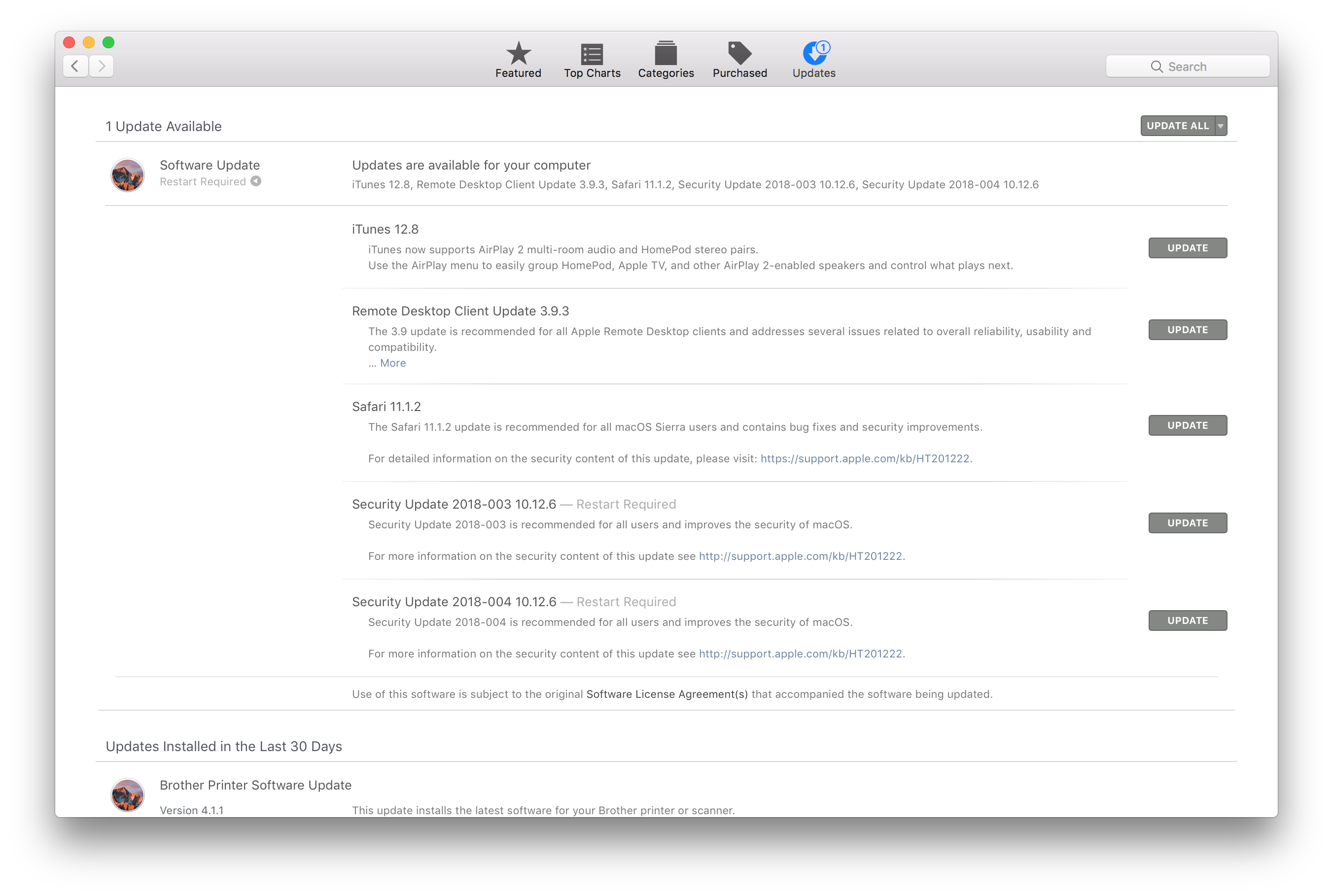 Find updates on mac